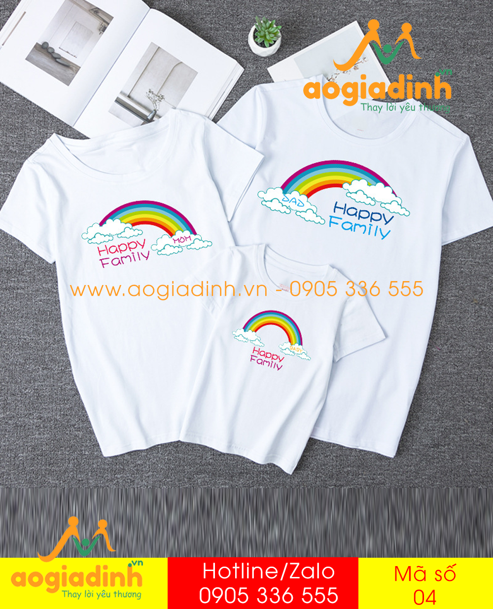 Áo Gia Đình cầu Vồng